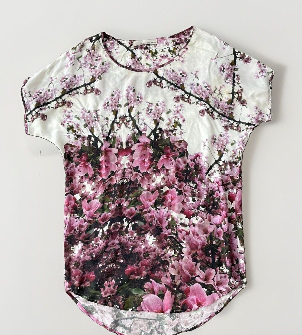 Stillwater the Brand Purple Floral Mini Dress Size S Flowy Relaxed
